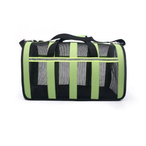 Dog And Cat Portable Handbag With Breathable Mesh On Four Sides Foldable Pet