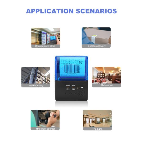 ODM Wireless Thermal Printer 58mm Mini Bluetooth Printer