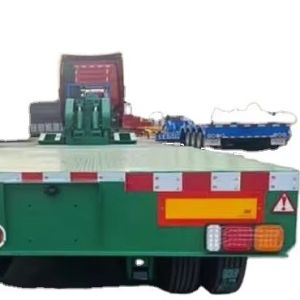 Front Loading Lowboy Trailer 4 axle 120ton Detachable Gooseneck Hydraulic