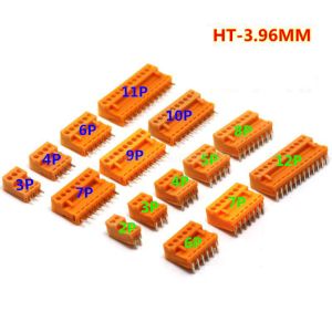 3.96mm Pitch PCB Pluggable Screw Terminal Blocks Plug + Pin Header Socket Green