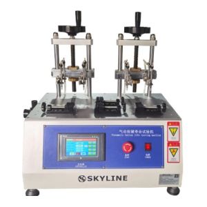 Pneumatic Button Life Testing Machine with 8 Test Stations, Touch Screen Control, and Adjustable Test Speed for Key Fatigue Testing