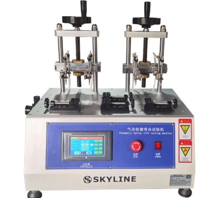 Quality Pneumatic Button Life Testing Machine with 8 Test Stations, Touch Screen Control, and Adjustable Test Speed for Key Fatigue Testing wholesale