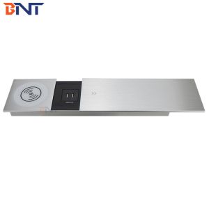 Cheap Sliding Cover Pop Up Power Socket With Wireless Charger for sale