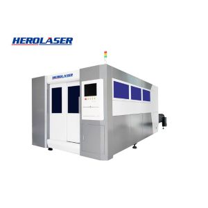 Cheap HEROLASER Fully Enclosed 12000W Fiber Laser Cutter With Exchange Working Table for sale