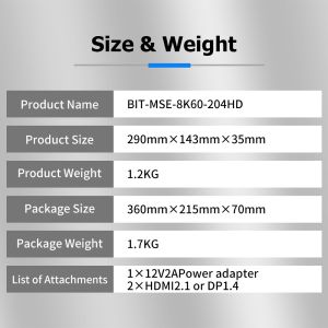 8K60 Multi-Screen Expander Video Wall Controller with 16KV Super Anti-Static