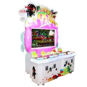 Cube Redemption Arcade Games / Kids 2 Player Arcade Cabinet Card System Optinal