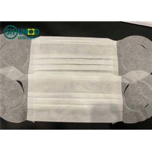 Disposable Face Mask 3 Layer In White And Blue for Civil Use by spunbond and melt-blown nonwoven fabric