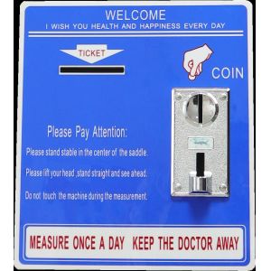 Vertical Digital Body Weight Machine , Weight Scale Vending Machine With Bmi