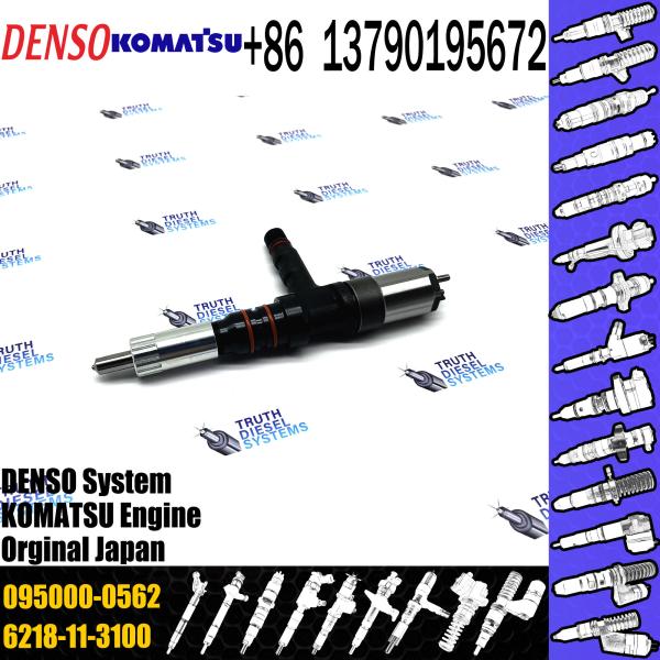 Quality Common Rail Injector 9709500-056 095000-0561 095000-0562 for KOMATSU pc400-7 WA500-6 6218-11-3101 6218-11-3102 wholesale