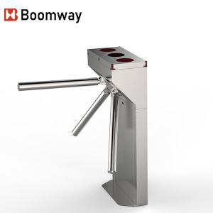 Durable Vertical Tripod Turnstiles With Fingerprint NFC RFID Face Recognition
