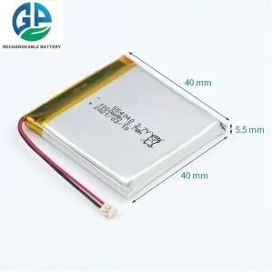 KC CB IEC62133 approved 554040 3.7 V 1000mah Battery Instrument Rechargeable