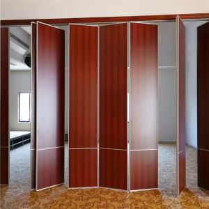 China Sliding Door Interior Wooden Design Movable Partition Wall For Banquet Hall And Auditorium on sale