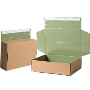 Cheap Zipper Rigid Kraft Corrugated Box for Shipping Packaging Pantone CMYK Custom Color for sale
