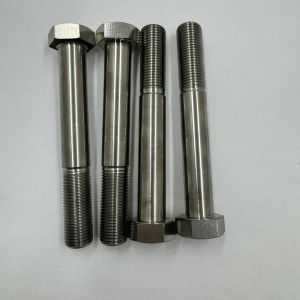 DIN Standard GR5 Titanium Hex Head Bolt 1/2"-20 x 4.5 " Stud Bolts with Natural