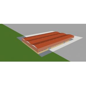 Q355B Prefabricated Light Steel Frame House Grid Steel Structure Shed Workshop