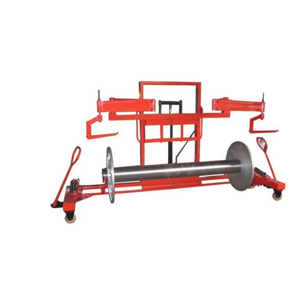 0.25kw Four Wheel Warp Beam Trolley Red Beam Lifting Trolley