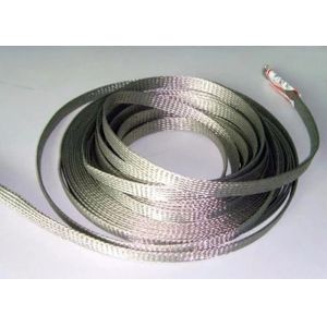 China Custom Diameter Tinned Copper Braid Shield For Cable Wire Grounding Harness on sale