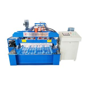 Cheap Gear Boxes Drive System Roof Panel Roll Forming Machine for sale