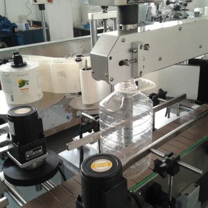 Laundry Detergent PET Plastic Bucket Automatic Single Side Labelling Machine