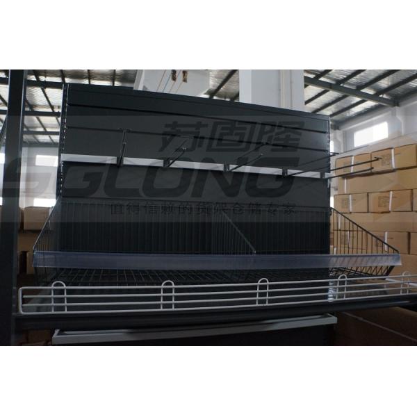 Single Side Pegboard Retail Gondola Shelving System ISO9001 Certification