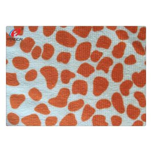 100 Polyester Home Textile Velboa Fabric 220gsm Animal Printing