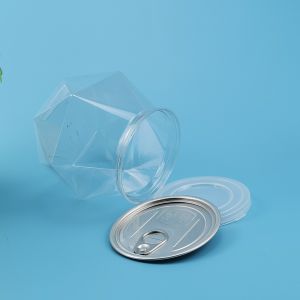 Empty Ring Pull Tab Lids 30g 650ML Plastic Food Cans