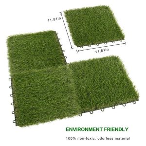 3cm Artificial grass decking tiles synthetic grass turf tile artificial grass