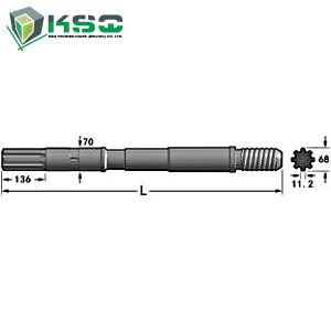 Cheap Atlas Copco Drill Shank Adapter COP2160EX, COP 4050EX, COP4050MUX for sale