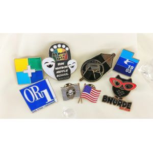Custom 2D/3D Design Lapel Pins with Customer Size and Custom Color Options