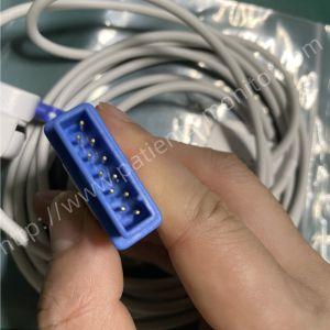 GE Compatible SpO2 Sensor with 11 Pins and 3 Meter Cable for Adult Finger Clip