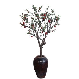 Simulated Space Decor Artificial Pomegranate Tree Landing Bonsai Ornamental
