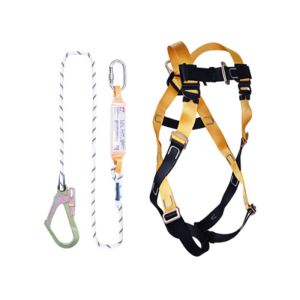 China Fall Suspension Safety Harness Belt , Yellow Harness Belt Construction on sale