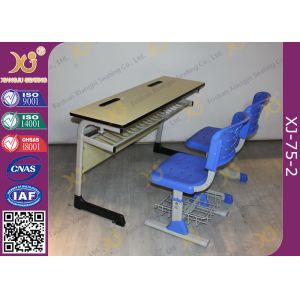 Double Seats Two Seaters Student Desk And Chair Set For Junior School