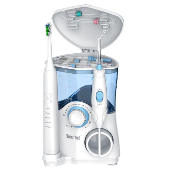 Teeth Cleaning Water Flosser Toothbrush Combo , Nicefeel Toothbrush Water