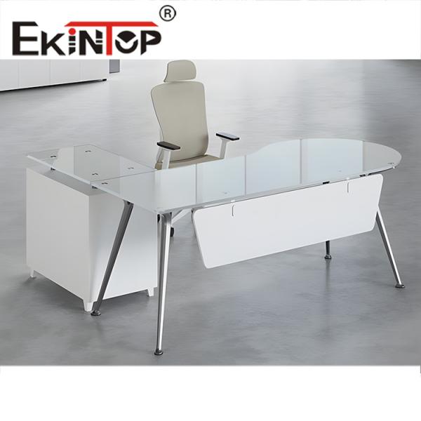 glass top office desk