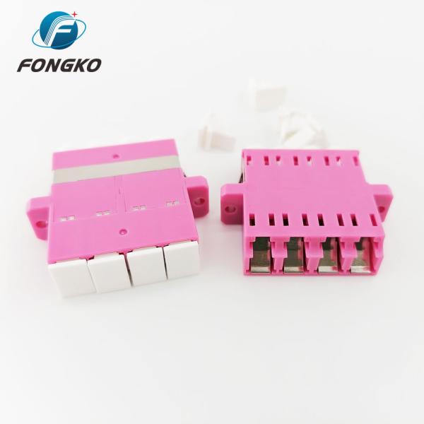 Rose Quad Lc To Lc Coupler Multimode OM4 Cable To Fiber Optic Adapter