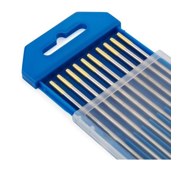 Quality Golden 2.4mm*175mm 3/32 WL15 Tig Welding Tungsten Electrodes for Welding Applications wholesale