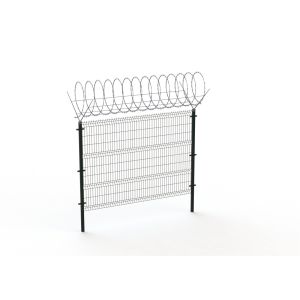PVC coated 3D wire mesh fence panels diameter 4.00mm x 50mm x 200mm mesh