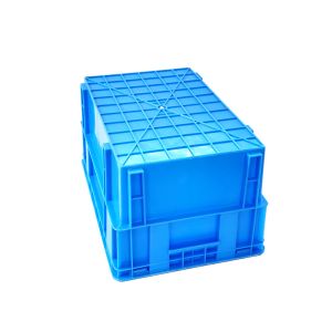 Internal Size 551*348*291mm PP Rectangular Square Plastic Crate for Warehouse