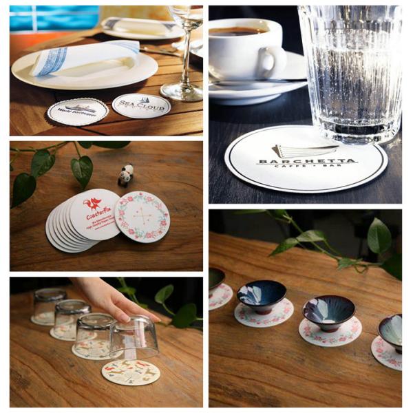 .0.9mm 1.0mm Coaster Board Strong Water Absorption 700*1000mm FSC Approved