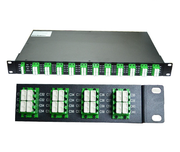 Dual Fiber Wavelength Division Multiplexing FMU 1U Rack Mount AAWG Module 40 Channels