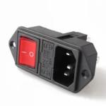 LZ-14-F14 C14 Electrical Switch Socket 3 Pin Toggle Switch Wiring Fuse Connector