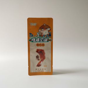 China Duck Hand Food Packaging Pouches With Tear Notch Food Grade PE on sale