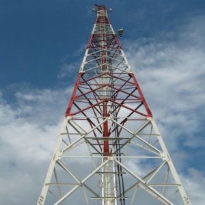 Self Supporting Telecom Tower 3 Legs Triangular Angle Steel Lattice Tower