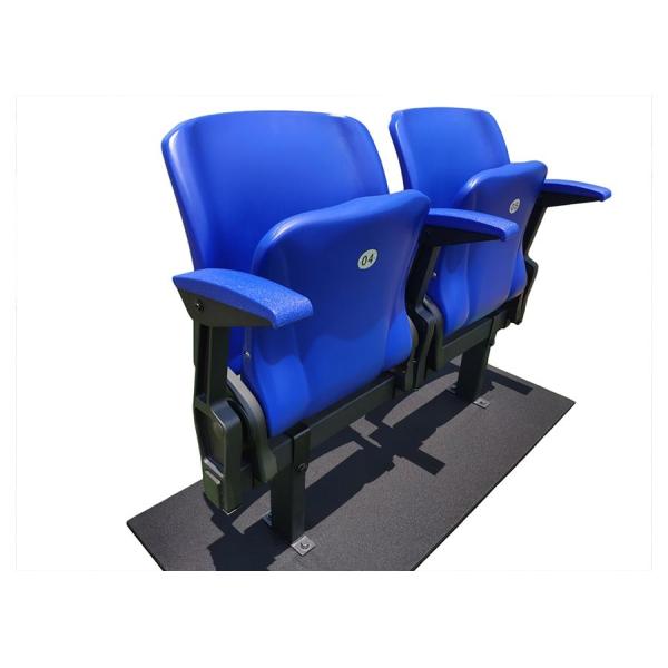 Quality PLastic Floor Mounted Folding Stadium Chairs With Armrest wholesale