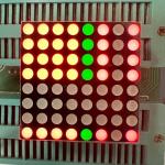 LED Display Bi-Colour Green/Red 3mm 8*8 DOT Matrix Stabler Performance for