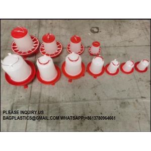 Plastic Automatic Handle Poultry Feeder 1.5kg 3kg 6kg 9kg For Chicken Farm