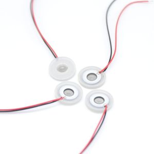 White PZT 23W 1.7M Ultrasonic Atomizing Transducer Ag Electrode