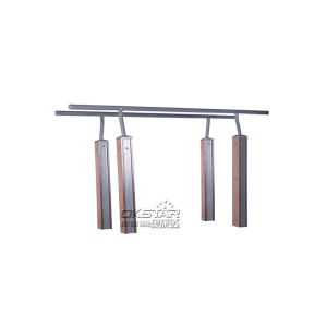 china outdoor park gym equipment WPC materials based double bar with TUV