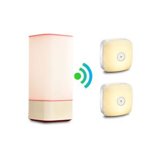 Sync Controlled Table LED Night Lamp 5V / 2A No Stroboscopic With USB Ports